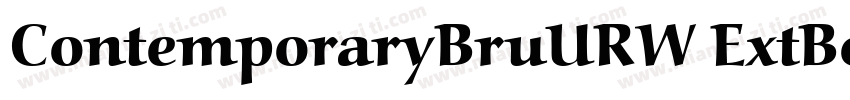 ContemporaryBruURW ExtBol字体转换